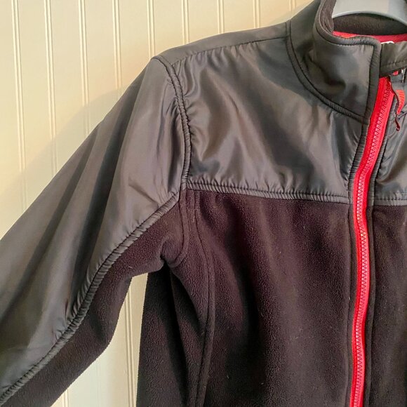Puma Boys Jacket, Black with Red Accents, Size L. - Picture 3 of 11